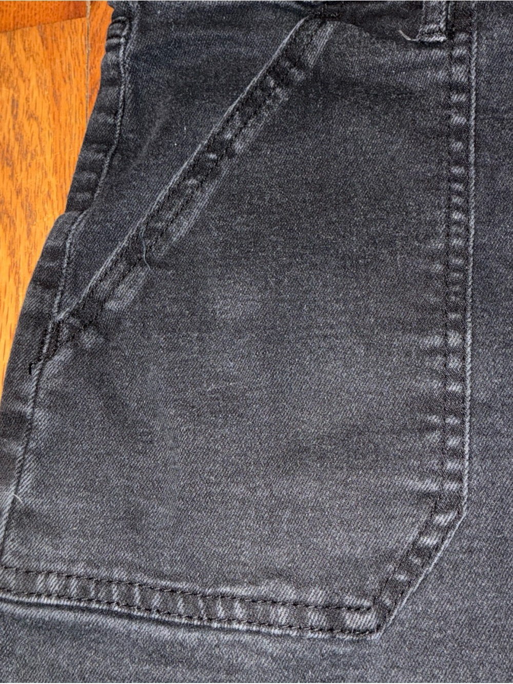 Nicole Miller Black Denim Mini Shorts - Picture 5 of 13